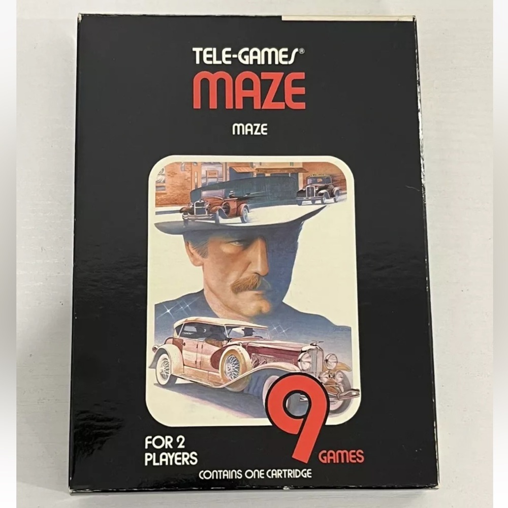 Maze Atari 2600 Sears Telegames Video Game CIB - With Manual TESTED & WORKING